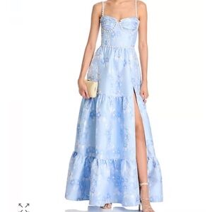 V Chapman Lucetta Dress - Chambray Blue Baroque